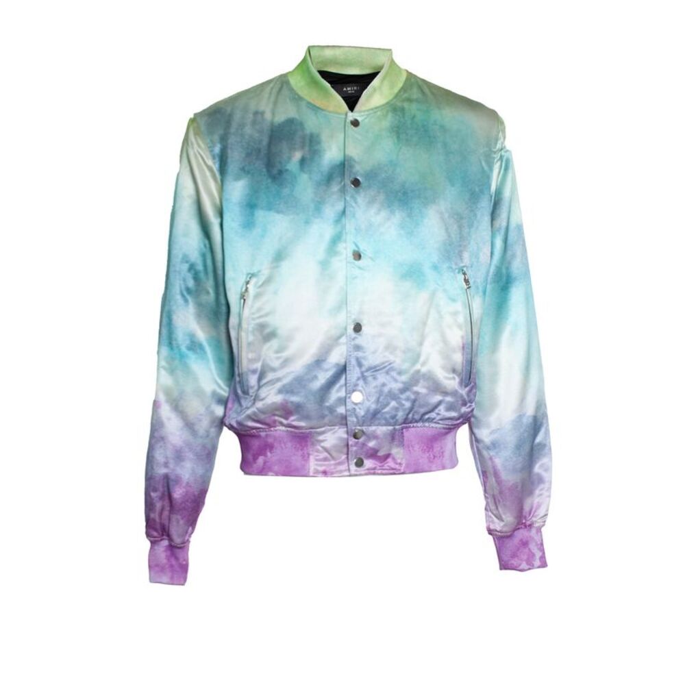 Amiri, Silk watercolour bomber jacket